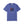 Blue t-shirt with graphic design of two characters and text on a white background