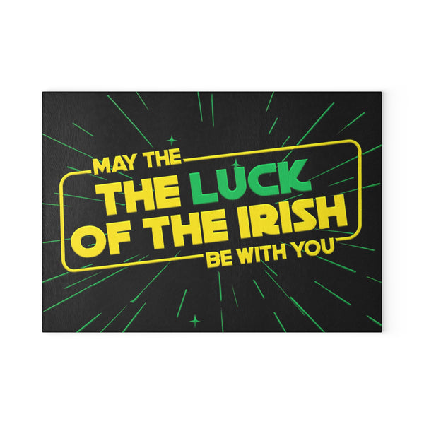 Luck of the Irish Star Wars Parody Glass Cutting Board