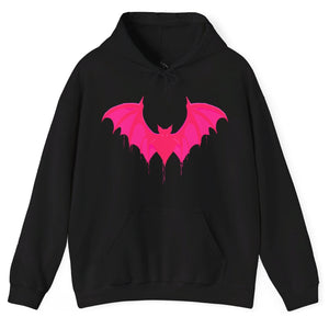 pink bat Halloween sweatshirt fall hoodie