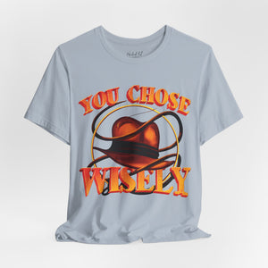 Military green t-shirt with '80s Movies Pop Culture Action Novelty' design on a white background