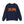 A navy blue crewneck sweatshirt featuring the phrase 'START JUMPING' printed across the chest in a stylized orange font resembling the Metallica logo, shown on a plain white background.