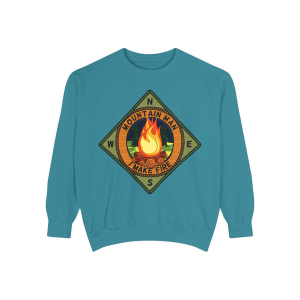 Mountain Man Men's Funny Camping Sweatshirt