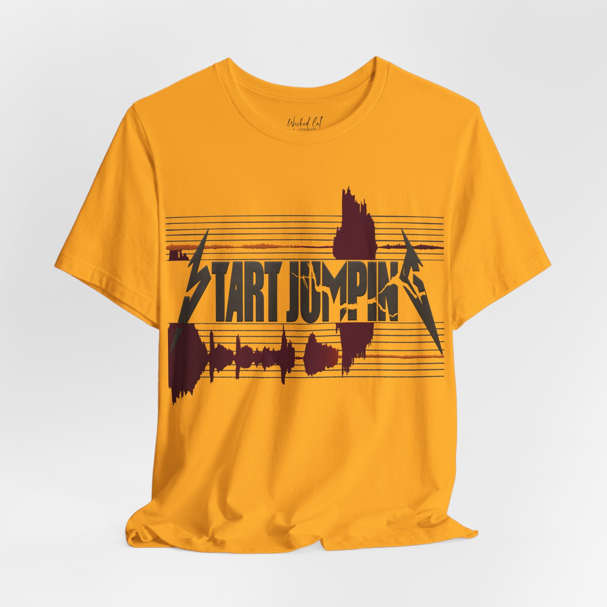 Virginia Tech Metallica Seismograph Chart Start Jumping T-Shirt