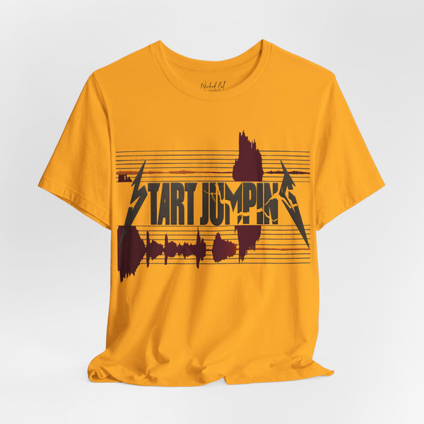 Virginia Tech Metallica Seismograph Chart Start Jumping T-Shirt