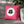 Pink 8 Ball Faux Suede Decorative Pillow Cover