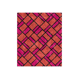 Pink and Orange Modern Decorative Throw Blanket