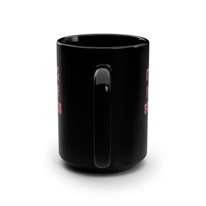 mug with 'It's Not Fine Funny' graphic on a white background