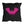 Black & Pink Bat Chic Indoor Outdoor Throw Pillow