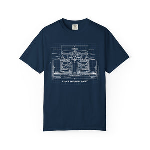 Race Car Blueprint Men's T-Shirt Comfort Colors®