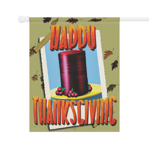 Garden flag with 'Retro Cranberry Sauce Funny Thanksgiving' design
