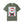 Green t-shirt with a graphic of Santa Claus in a mugshot style design on a white background