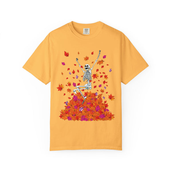 Fall Lovers Skeleton Halloween T-Shirt Comfort Colors®