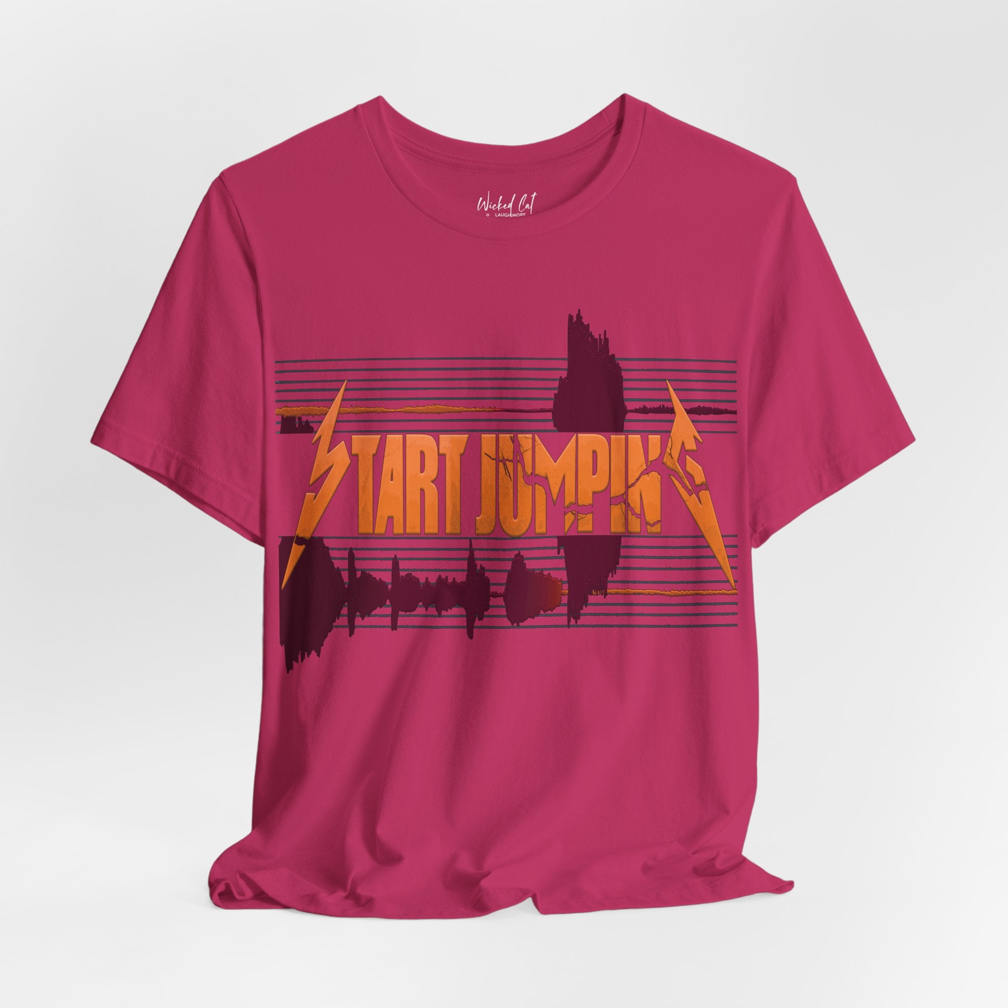 Virginia Tech Metallica Seismograph Chart Start Jumping T-Shirt