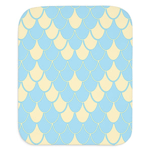 cute snake skin blue yellow baby blanket