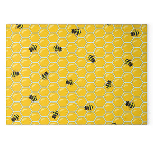 Bumble Bees Cooking Gifts Yellow Glass home decor item