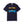 Navy blue t-shirt with 'Gone Fishing' graphic on a white background