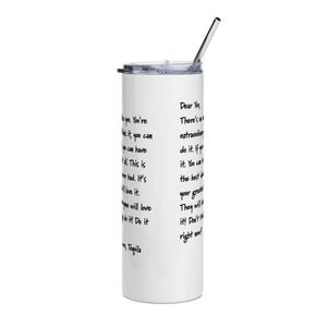 Inspirational Tequila Funny Tumbler 20oz