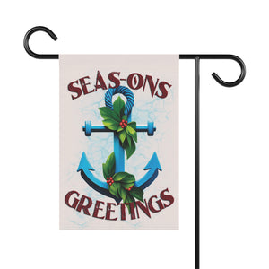 Coastal Beach Christmas Funny Yard Flag