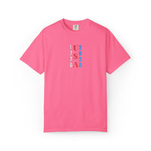 Embroidered USA 250th Patriotic T-Shirt Comfort Colors®