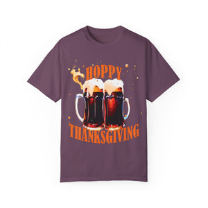 Berry t-shirt with 'Beer Lovers Funny Thanksgiving' design on a white background
