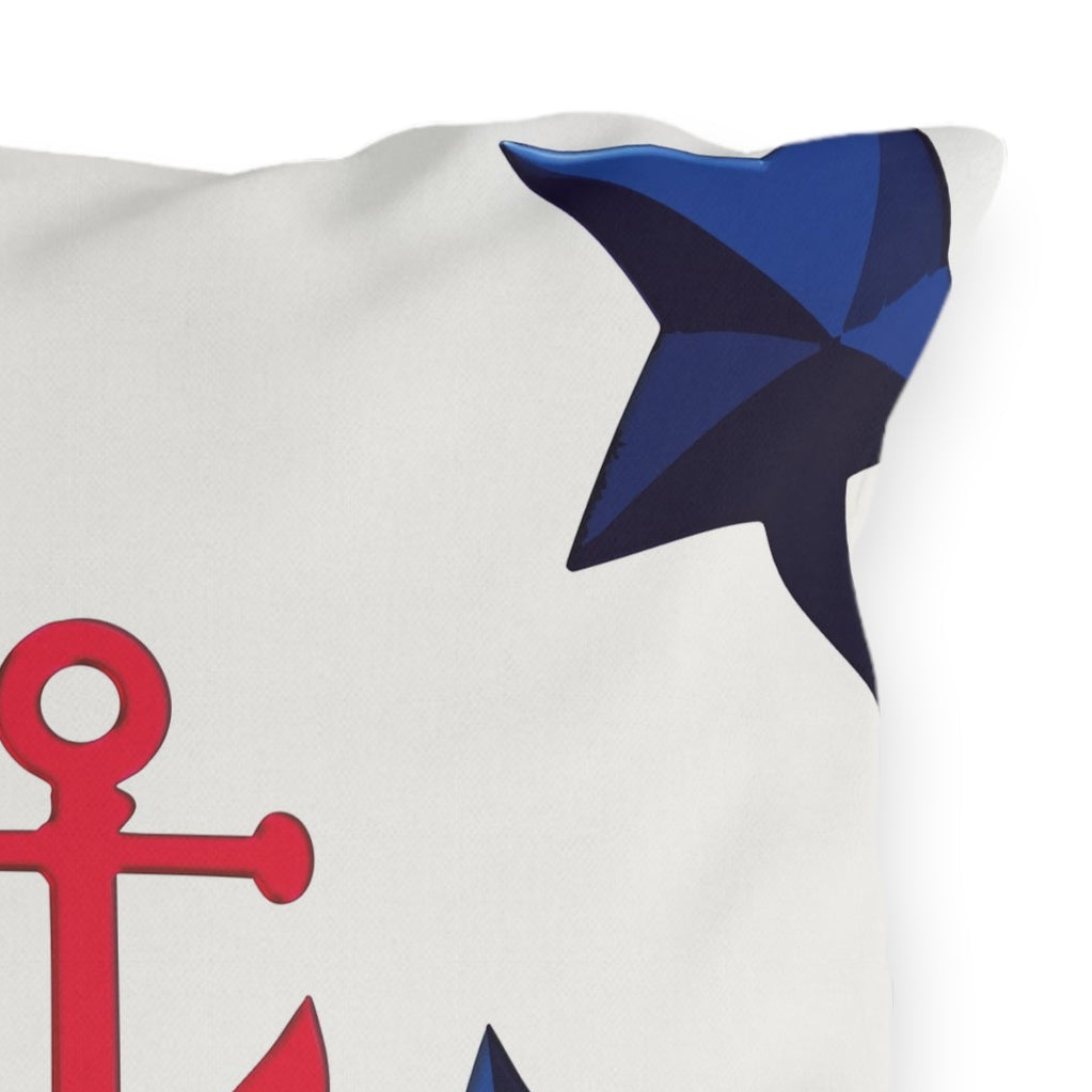 Nautical Patriotic Decor Outdoor Indoor Accent Pillow