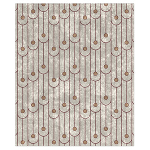 Red & White Art Deco Modern Decorative Throw Blanket