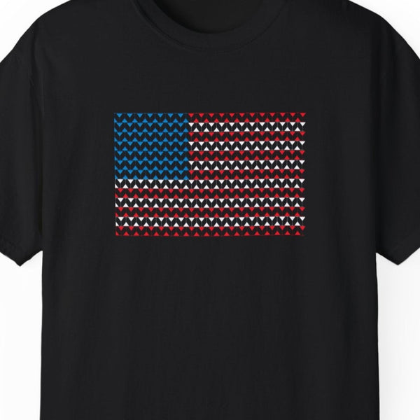 Comfort Colors© Martini Style American Flag Patriotic T-Shirt