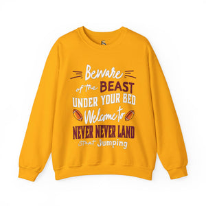 sweatshirt with 'Virginia Tech Football Game Day' design on a plain background