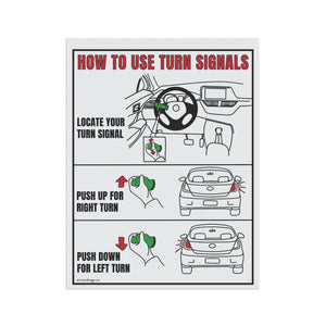 Turn Signals Driving Sarcastic Funny Yard Flag