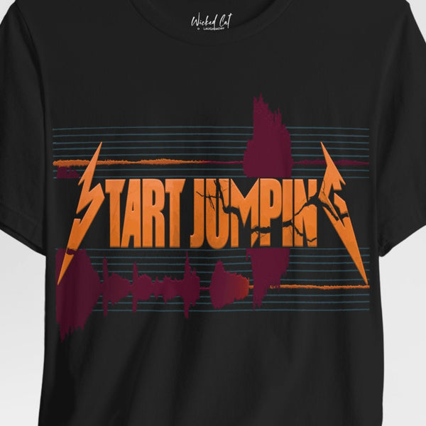 Virginia Tech Metallica Seismograph Chart Start Jumping T-Shirt