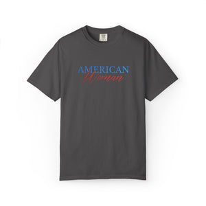 Purple t-shirt with a small logo on a white background