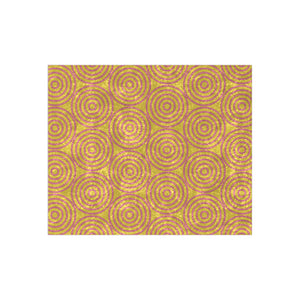 Soft sherpa blanket with 'Pastel Yellow & Pink Decorative Throw' design