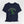 Navy blue short-sleeve crewneck t-shirt featuring a green alien dancing, with the text 'HELLO MY BABY' arched above it, displayed on a light gray background.