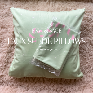 Pink & Green Reversible Retro Throw Pillow