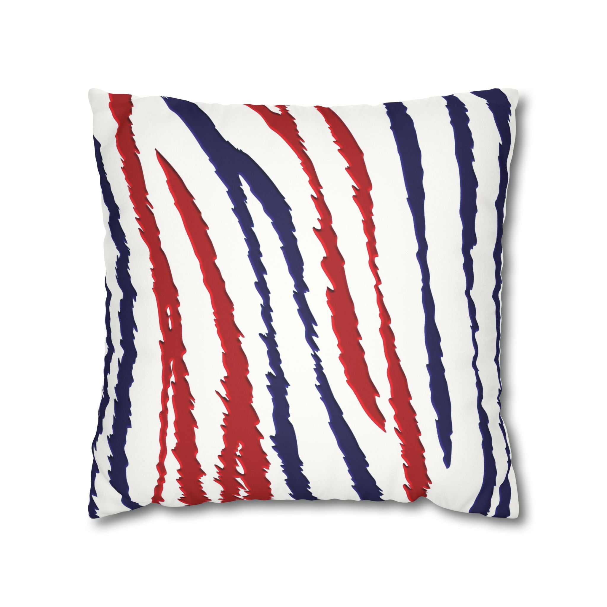 Red White Blue Animal Print Patriotic Soft Pillow Cover
