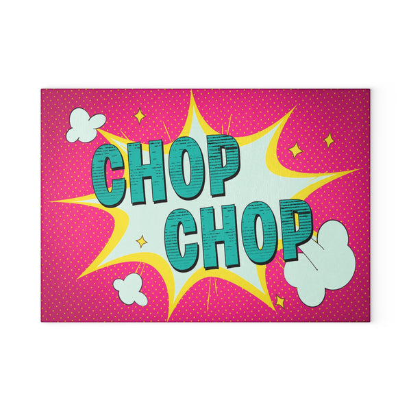 Pop Art Chop Chop Kitchen Decor Cutting Board