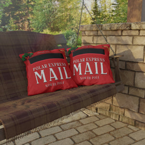 Santa Mailbox Pillow Holiday Throw Pillow