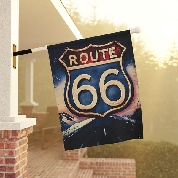 Route 66 Vintage Style Yard Flag