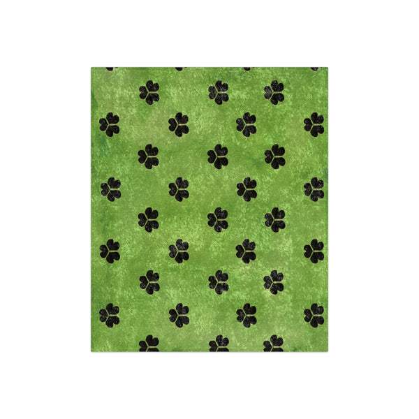 St. Patrick Shamrocks Decorative Throw Blanket