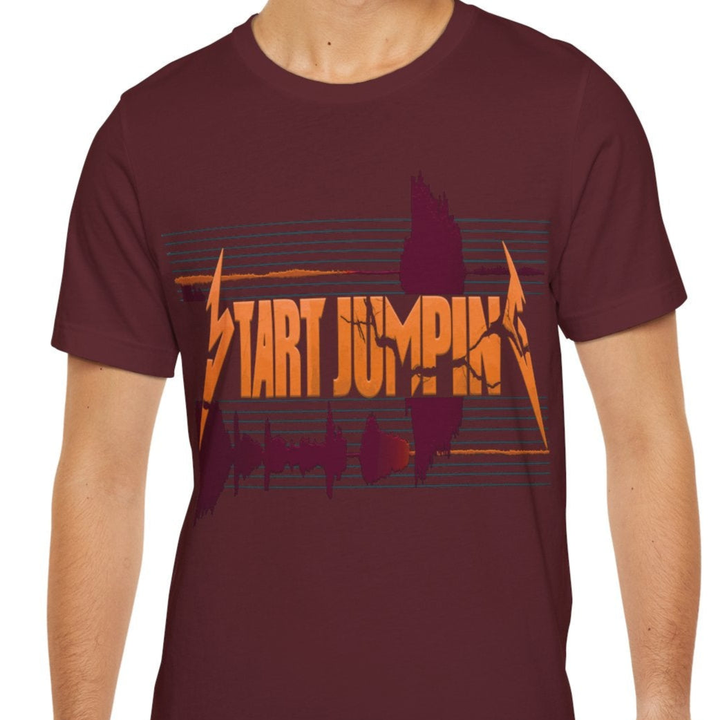 Virginia Tech Metallica Seismograph Chart Start Jumping T-Shirt