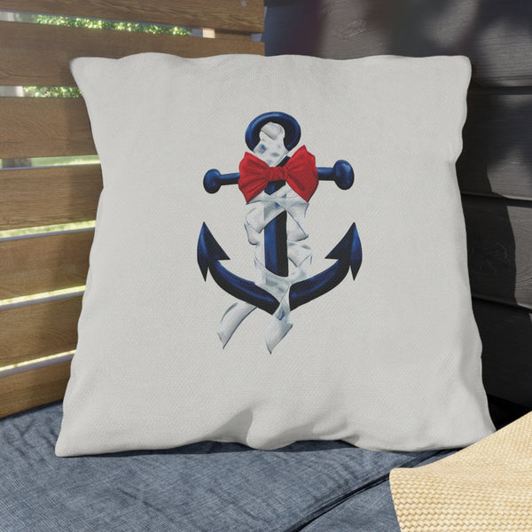 Nautical Anchor Patriotic Outdoor Indoor Throw Pillow