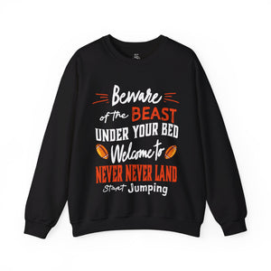 sweatshirt with 'Virginia Tech Football Game Day' design on a plain background