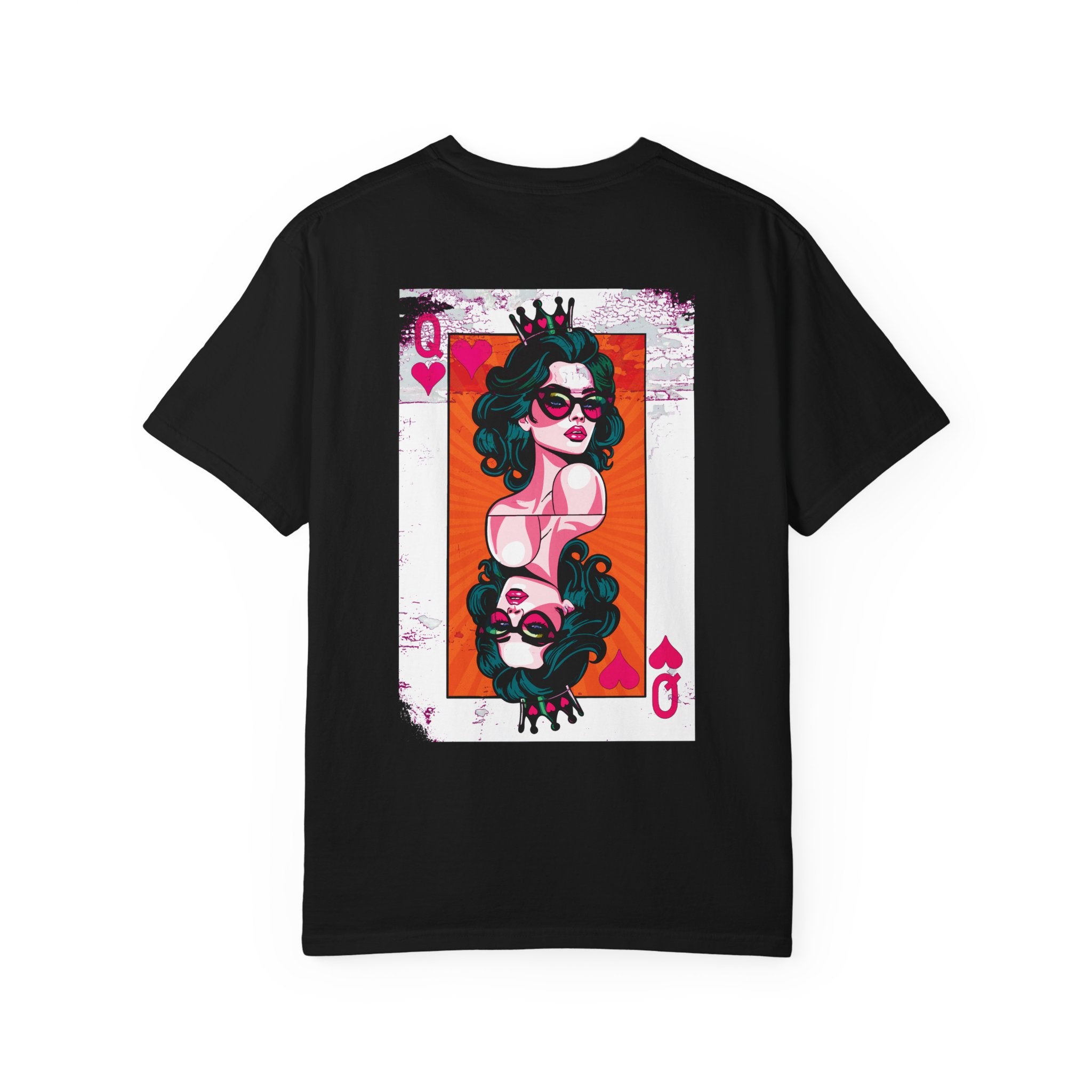 Comfort Colors® Retro Queen of Hearts Vintage Grunge T-Shirt