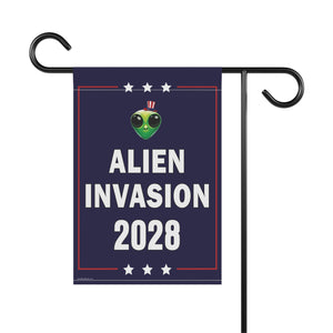 Alien Invasion 2028 Funny Election Flag