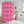 Harlequin Pink Bath Shower Curtain