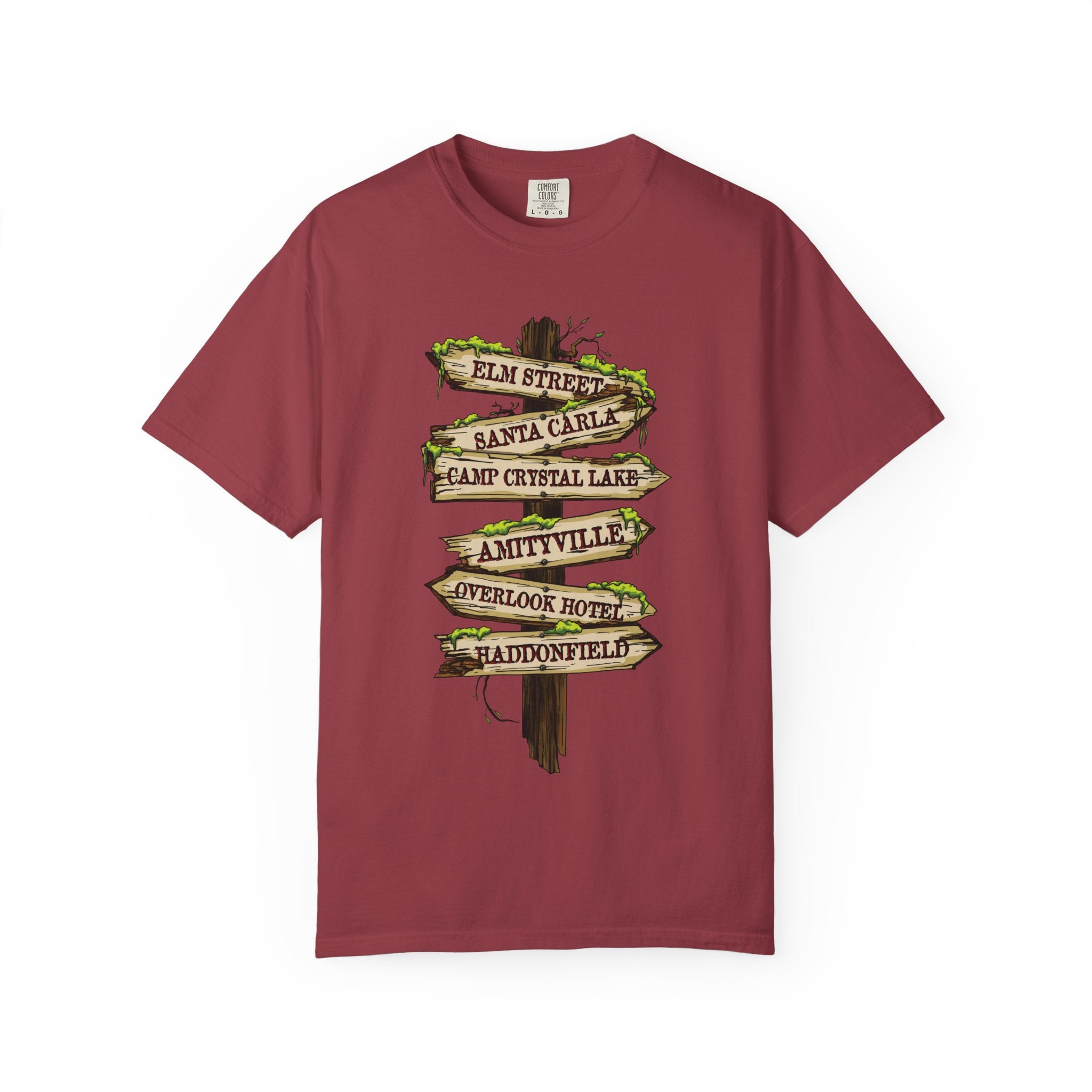 Horror Road Sign Halloween T-Shirt Comfort Colors®