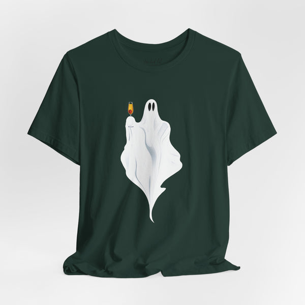 Champagne Ghost Cute Halloween T-Shirt