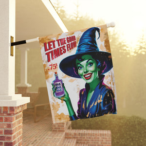 Witch Potion Vintage Retro Halloween Yard Flag