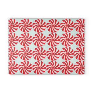 Candy Cane Peppermints Christmas Cutting Board
