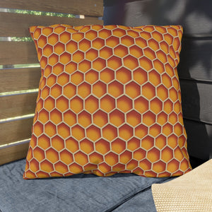 throw pillow with 'Honeycomb Accent Spring Decor' design